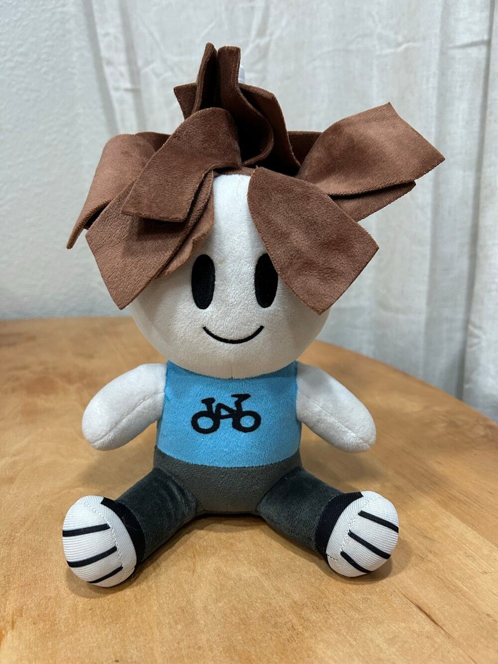 Roblox MyUsernameThis Bacon Hair Plush Blue Bicycle Shirt YouTuber Merch 9" Rare